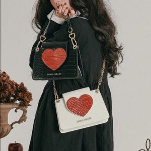 Bag, cute, love shape.
